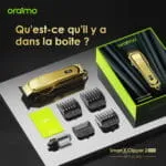 Contenu de la boîte Oraimo Smart Clipper 2 Gold OPC-CL30G