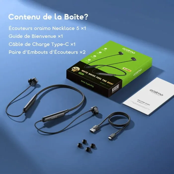 Contenu de la boîte Oraimo Necklace 5 OEB-611