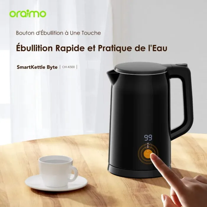 Bouilloire Électrique Oraimo 2000W Acier Inoxydable 304 – Image 3
